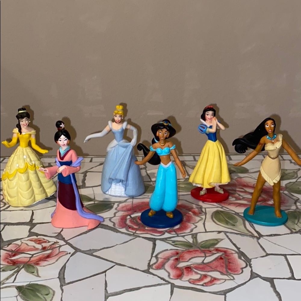 Disney Store Princess Figurine Figures Set of 6